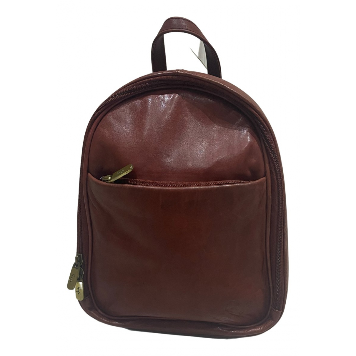 Leather backpack GIGI Brown in Leather 